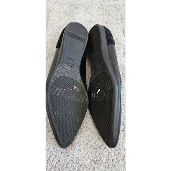 Naturalizer Rayna Black Leather Pointed Toe Slip-On Flats Womens Size‎ 7M - Picture 3 of 6